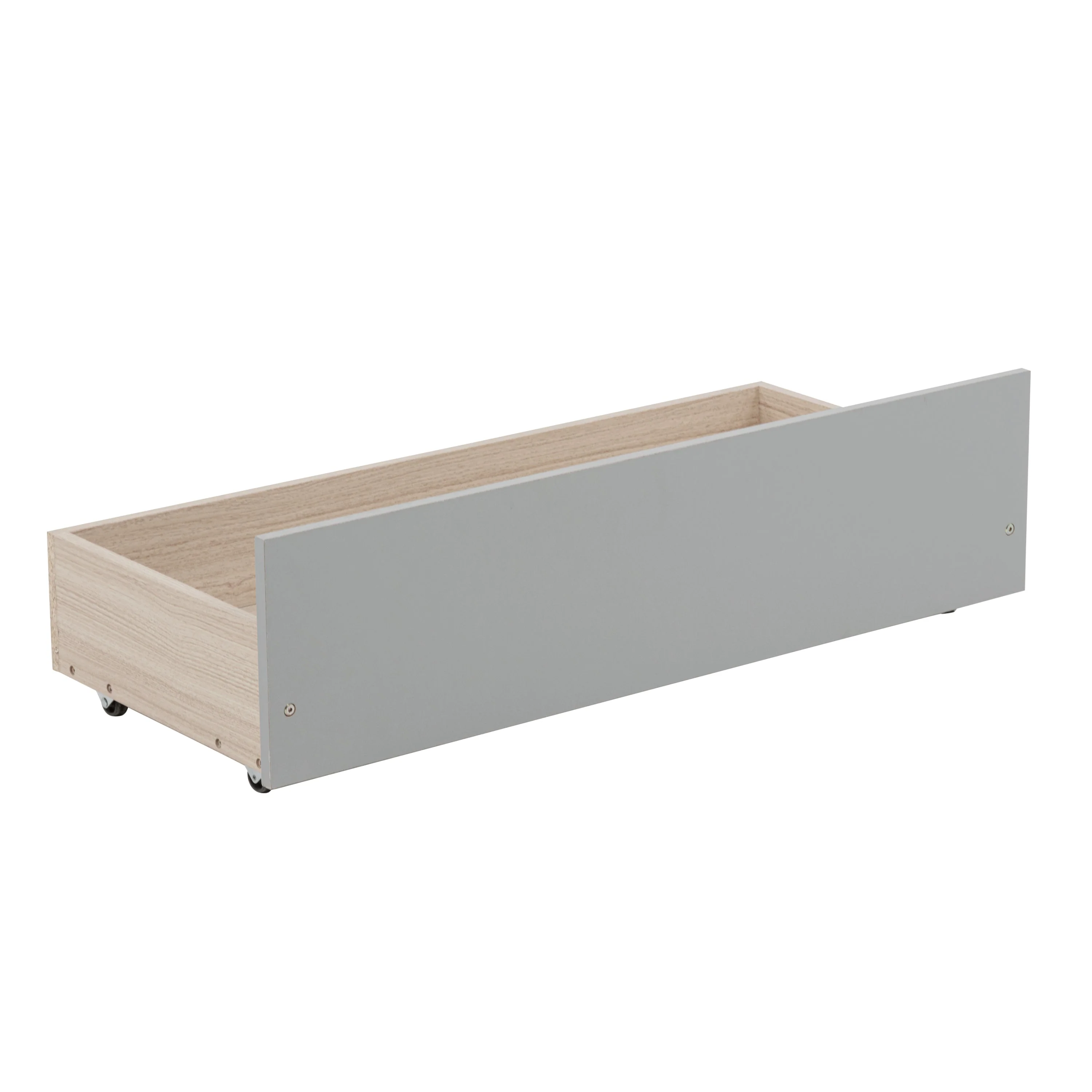 Twin Size Pine Wood Daybed with two Storage Drawers, Grey - Image 15