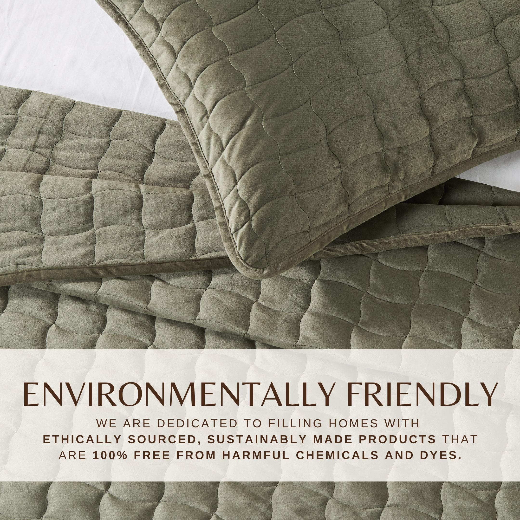 Velvet Box-Stitched Quilt Set - Vivica Collection - Image 22
