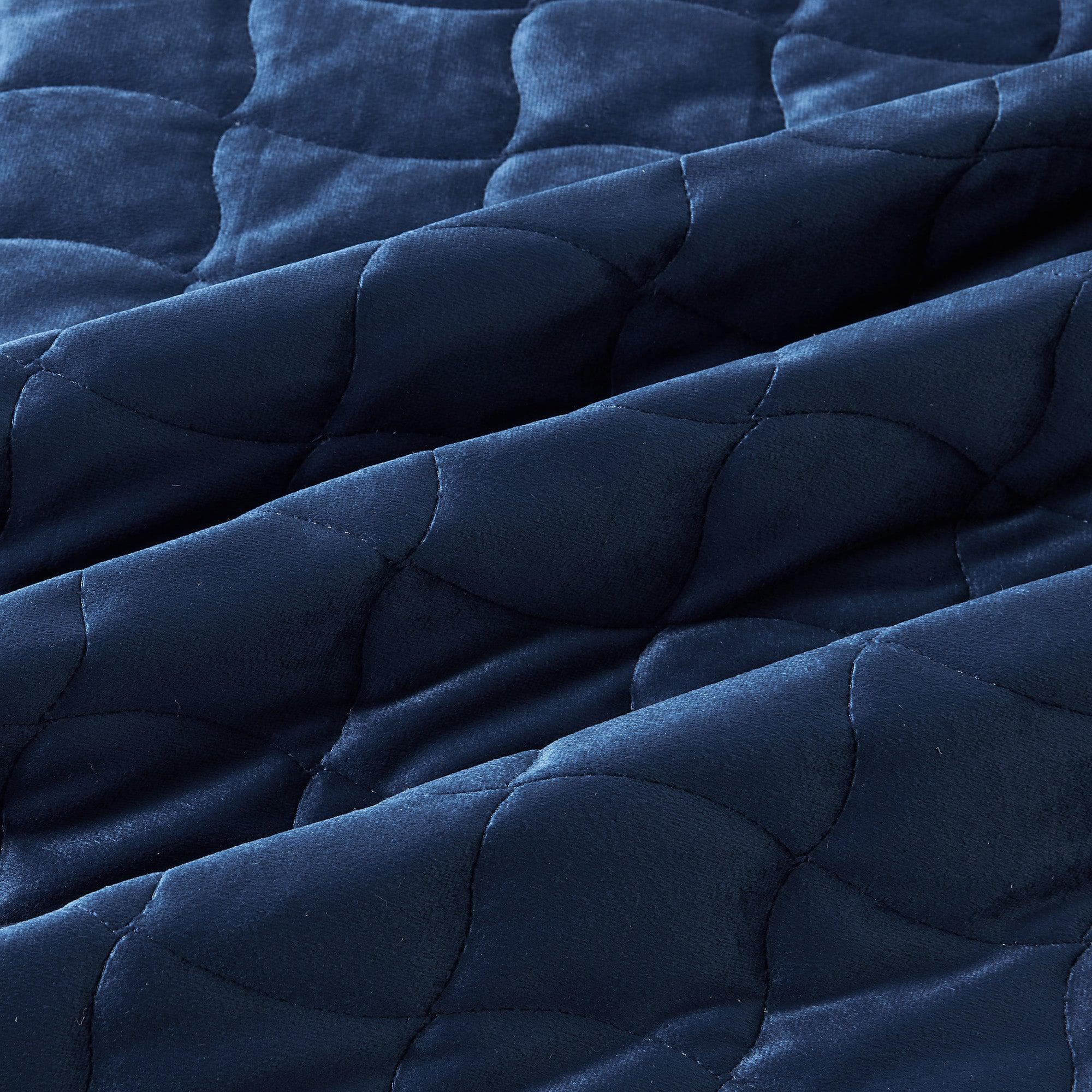 Velvet Box-Stitched Quilt Set - Vivica Collection - Image 27
