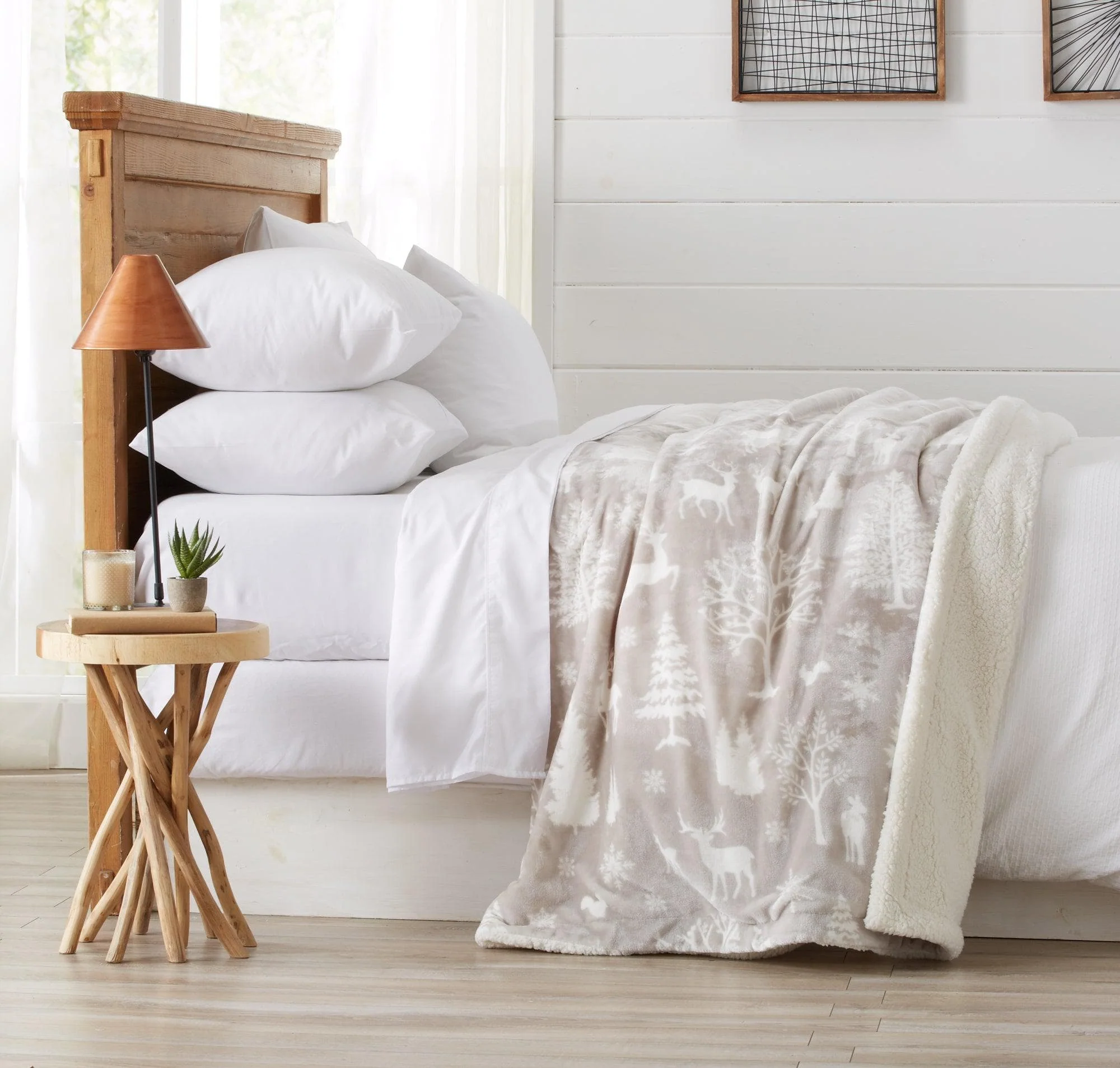 Velvet Plush Sherpa Luxury Bed Blanket - Cielo Collection - Image 66