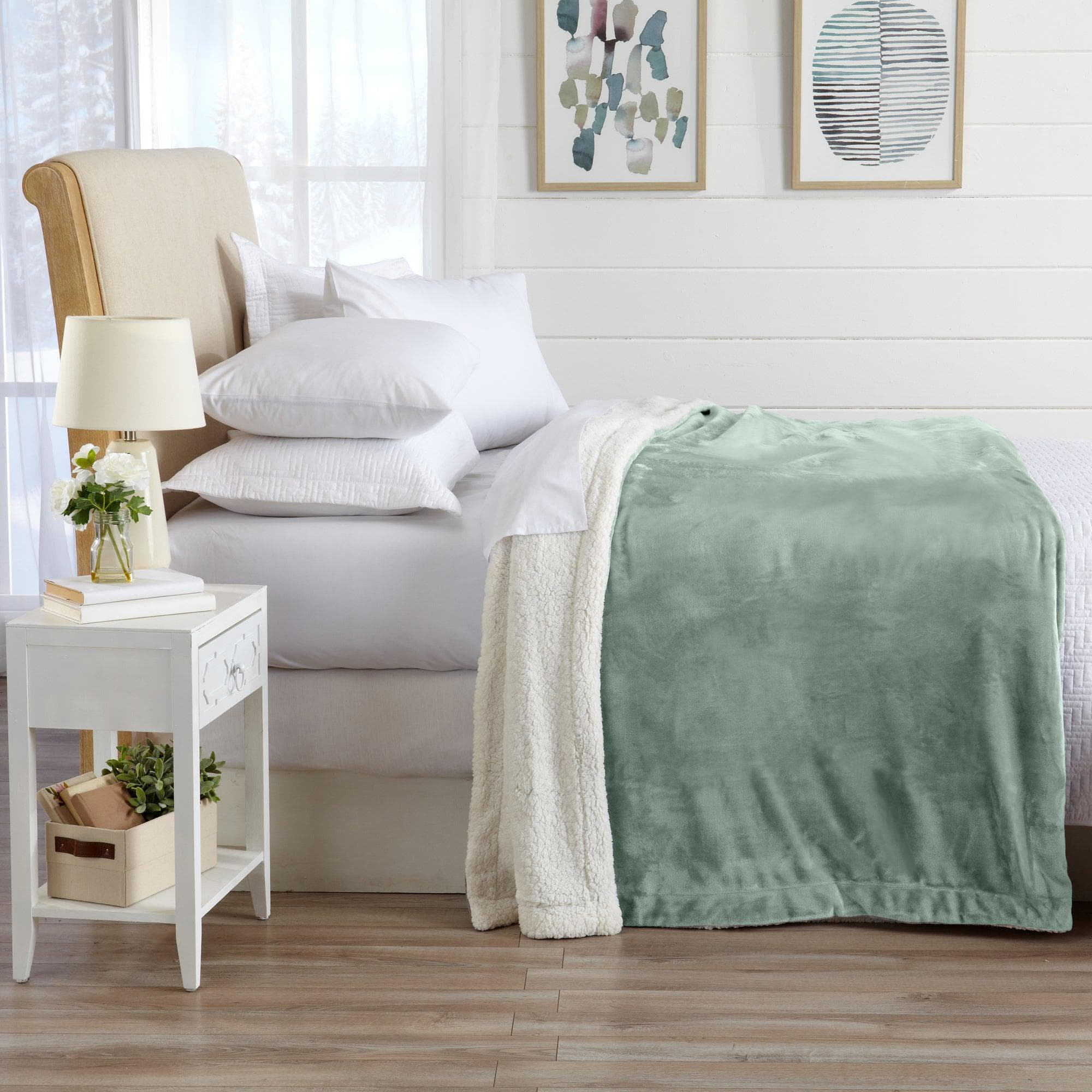Velvet Plush Sherpa Luxury Bed Blanket - Kinsley Collection - Image 24