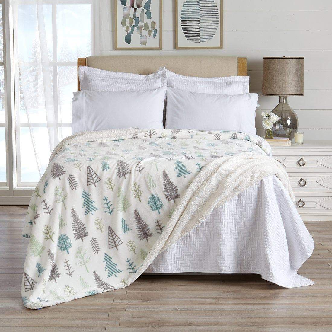Velvet Plush Sherpa Luxury Bed Blanket - Kinsley Collection - Image 29