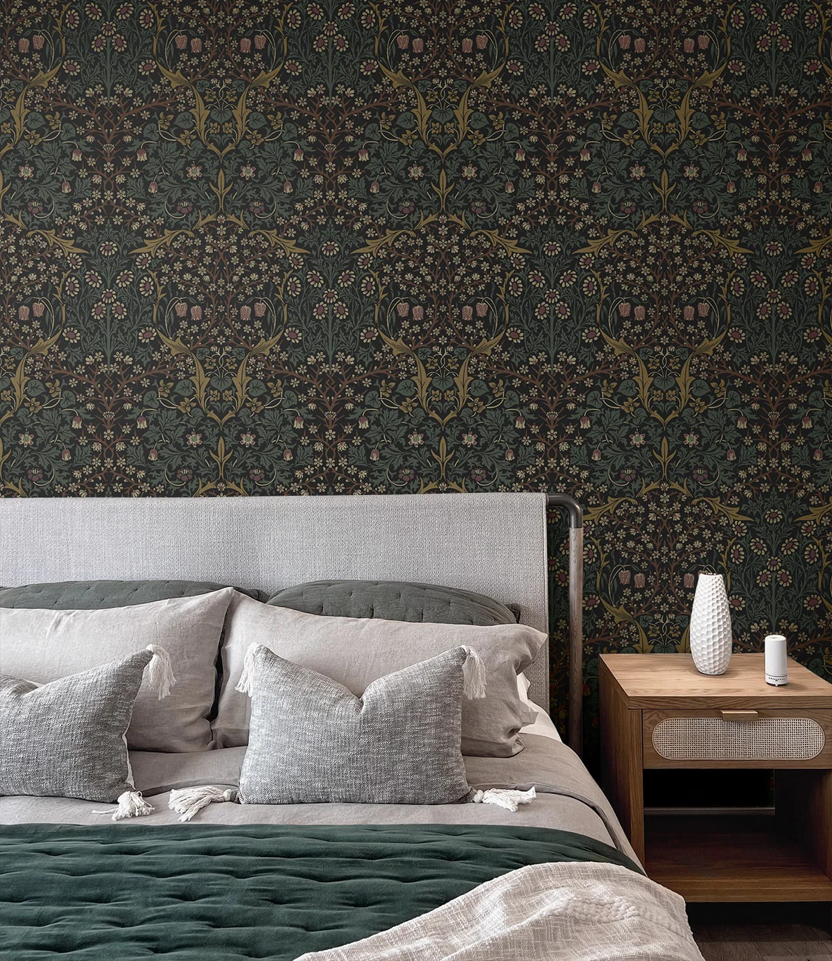 Victorian Garden Floral Premium Peel and Stick Removable Wallpaper - Image 21