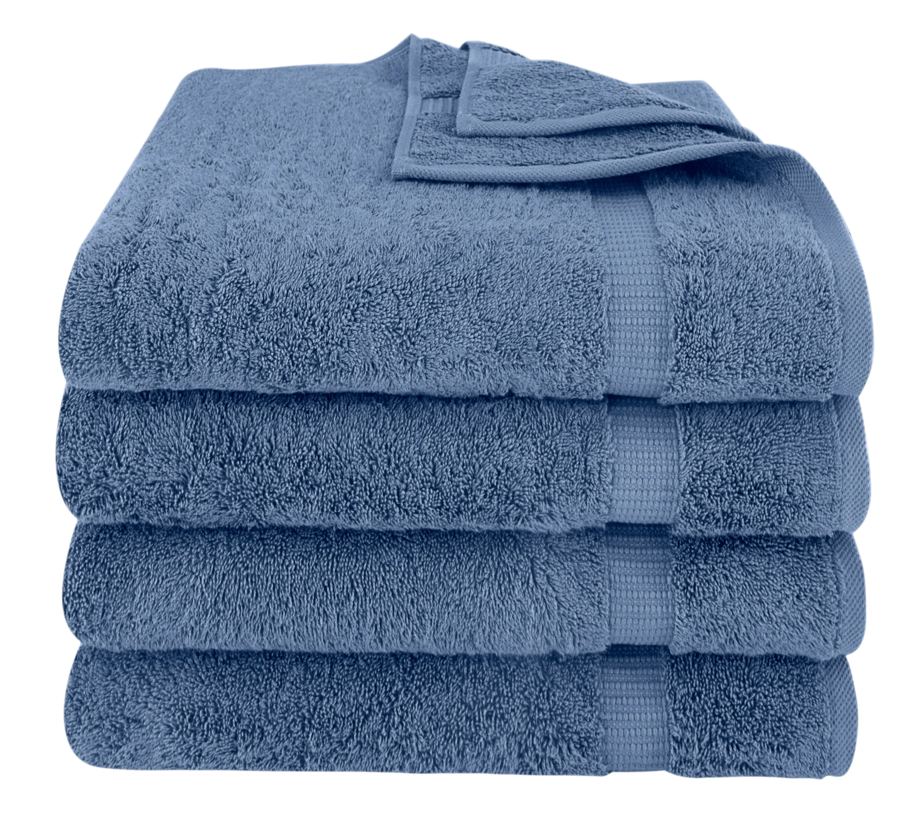 Villa Turkish Cotton Luxury Hotel Collection Bath Towels - 4 Pieces - Image 6