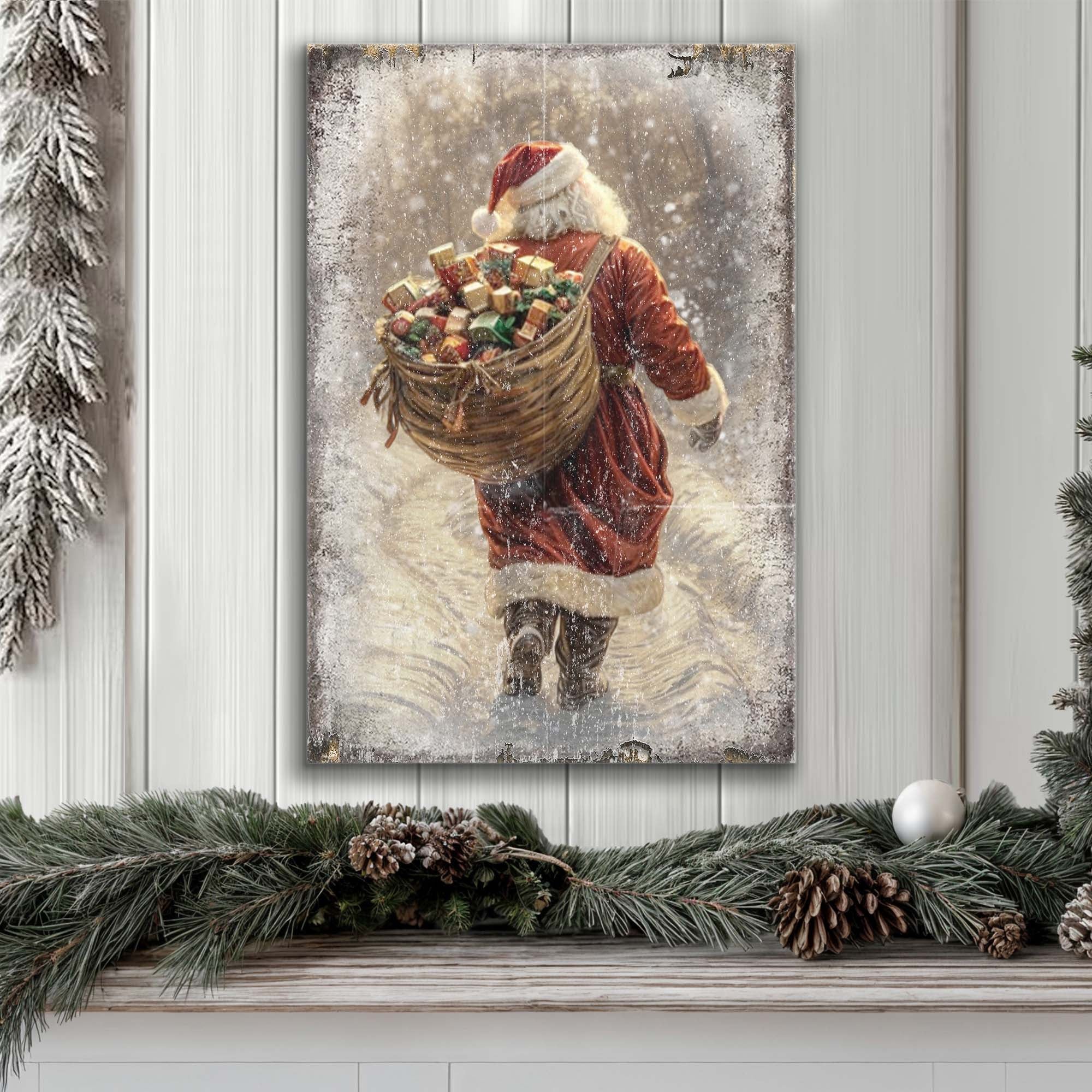 Vintage Christmas Santa Claus Wall Art II - Image 4