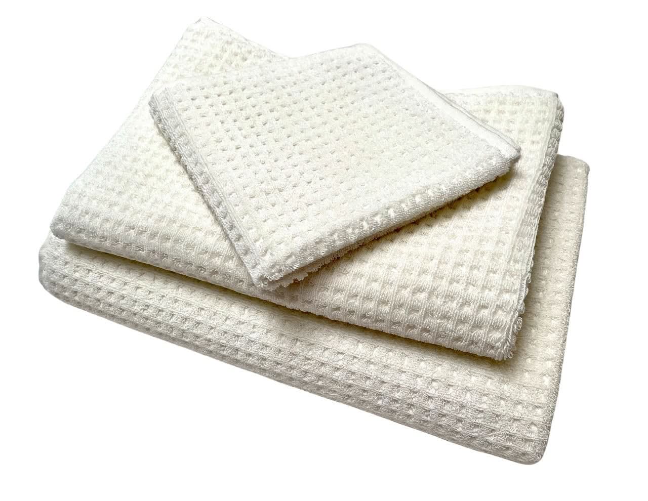 Waffle Ivory by Turkish Towel Collection - Image 2