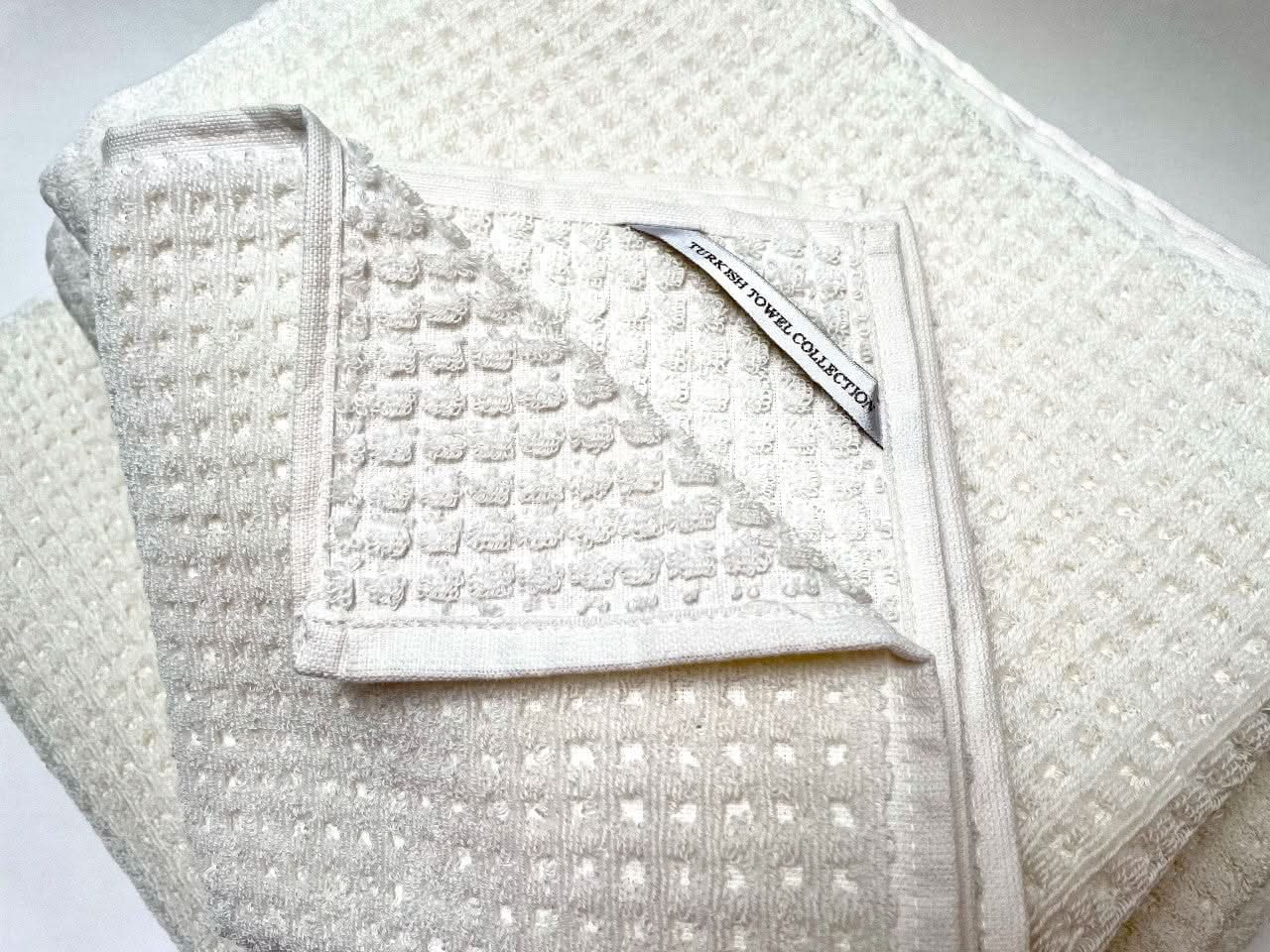 Waffle Ivory by Turkish Towel Collection - Image 3