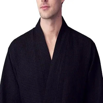 Waffle Spa Bathrobe for Men -  Absorbent, Lightweight - Image 25
