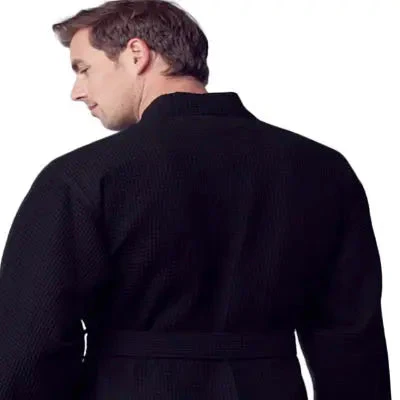 Waffle Spa Bathrobe for Men -  Absorbent, Lightweight - Image 26