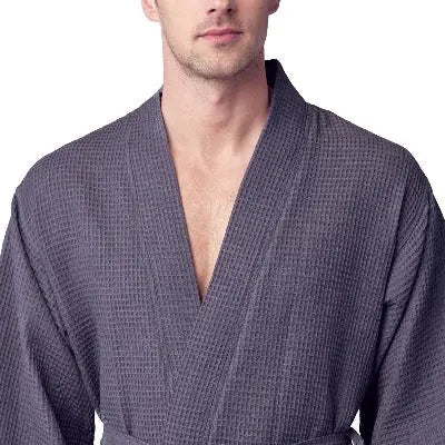 Waffle Spa Bathrobe for Men -  Absorbent, Lightweight - Image 29