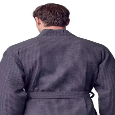 Waffle Spa Bathrobe for Men -  Absorbent, Lightweight - Image 30