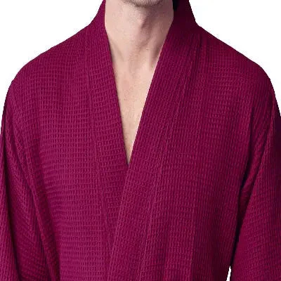 Waffle Spa Bathrobe for Men -  Absorbent, Lightweight - Image 43