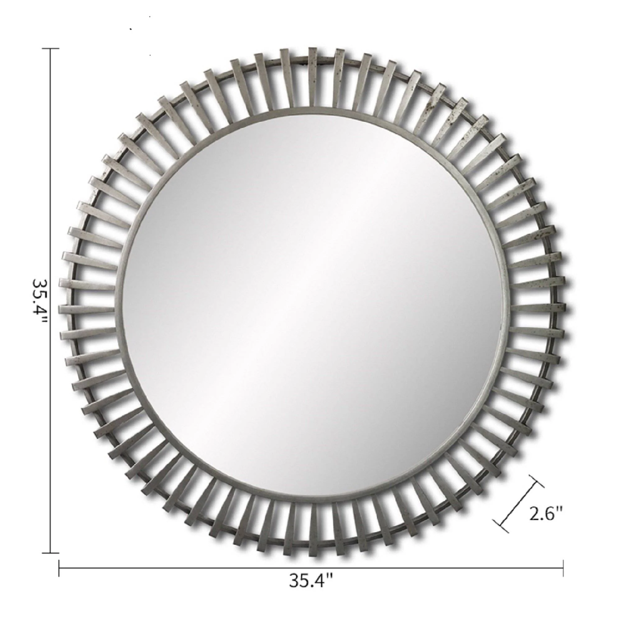 Wall Mirror - Decorative Metal Wall Mirror - Image 3