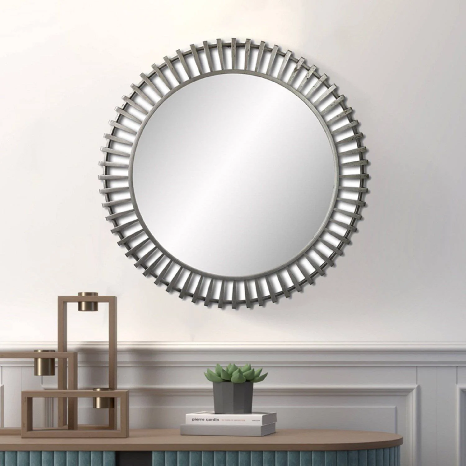 Wall Mirror - Decorative Metal Wall Mirror - Image 4