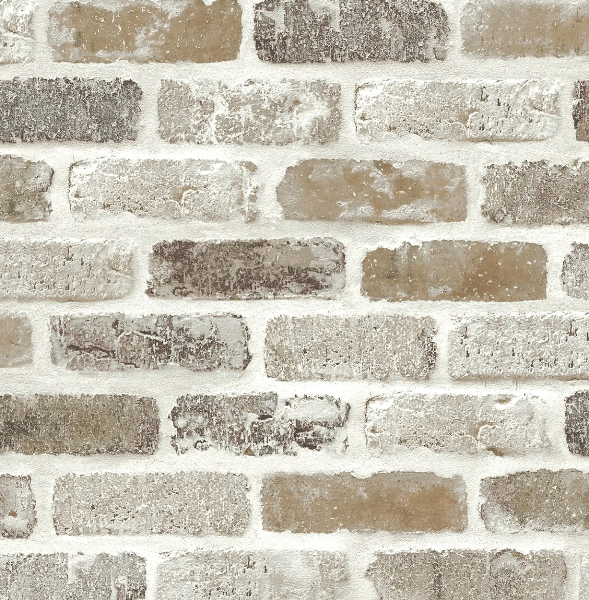 Washed Faux Brick Peel and Stick Removable Wallpaper - Image 13