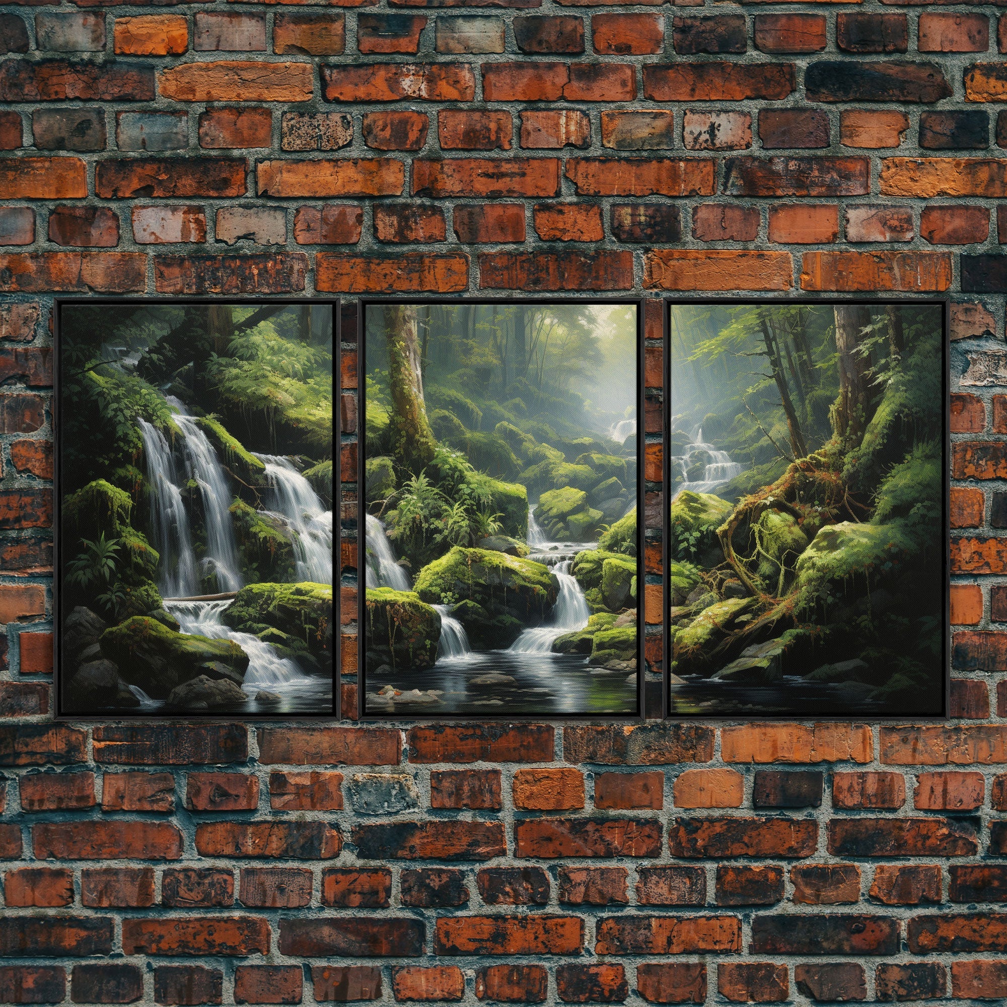 Waterfalls Wall Art, Canvas Print, 3 Piece Wall Art - Image 4
