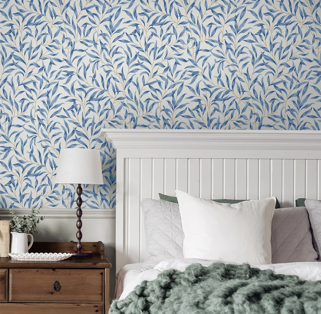 Willow Trail Leaf Premium Peel and Stick Removable Wallpaper - Image 22