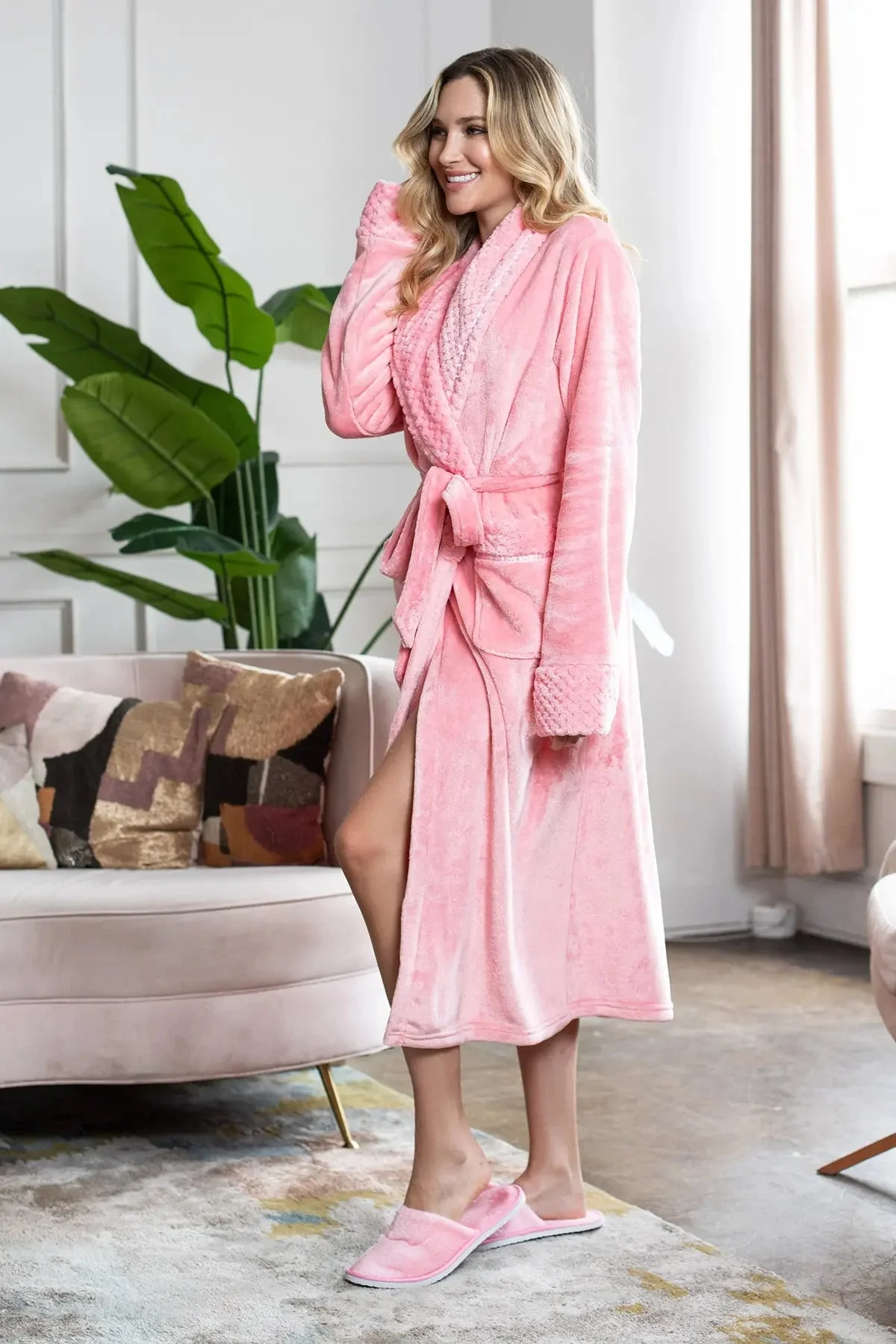 Women's Ultra Soft Plush Bathrobe - Image 64