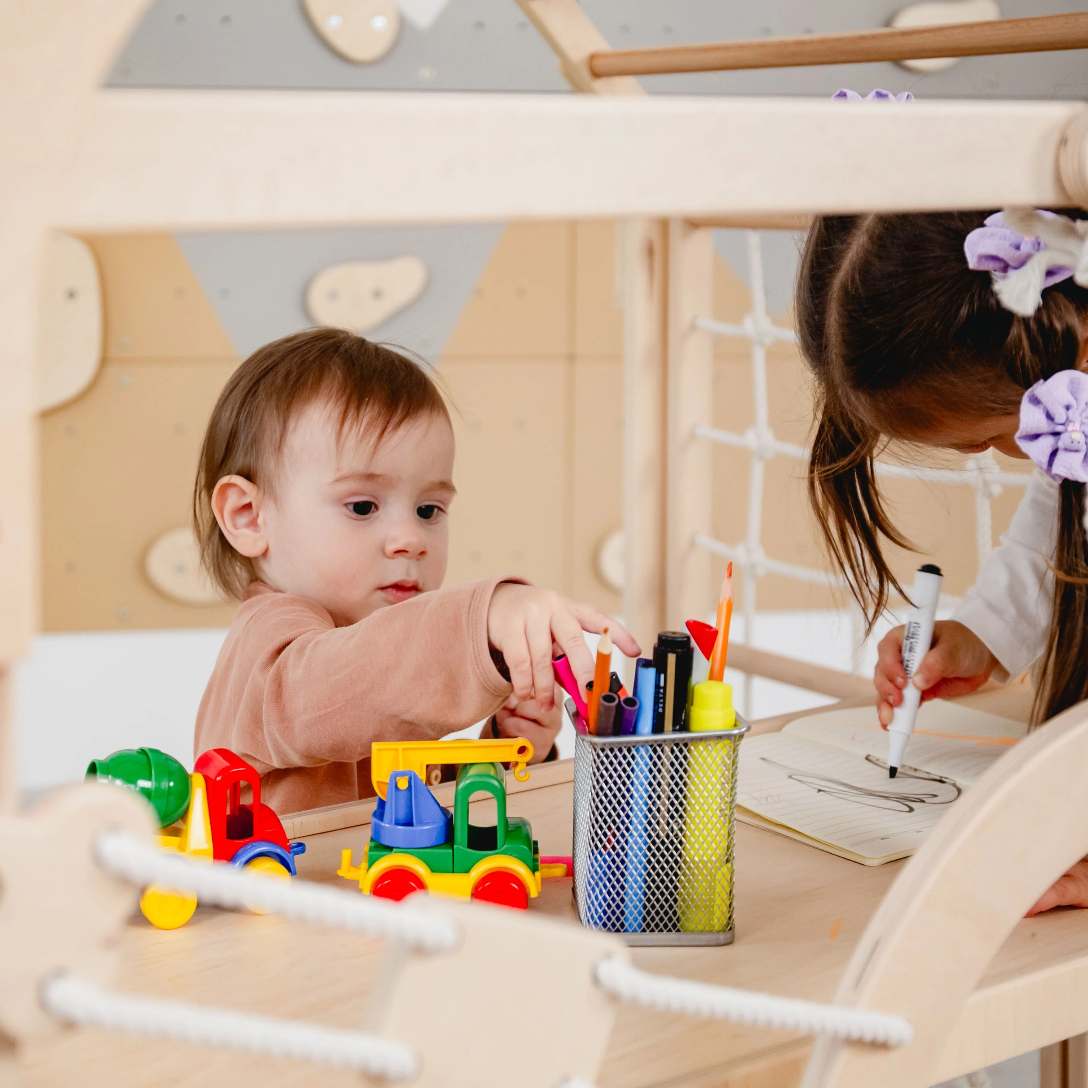 Wooden Toddler Climbing Playhouse, Ages 1β6 - Image 15