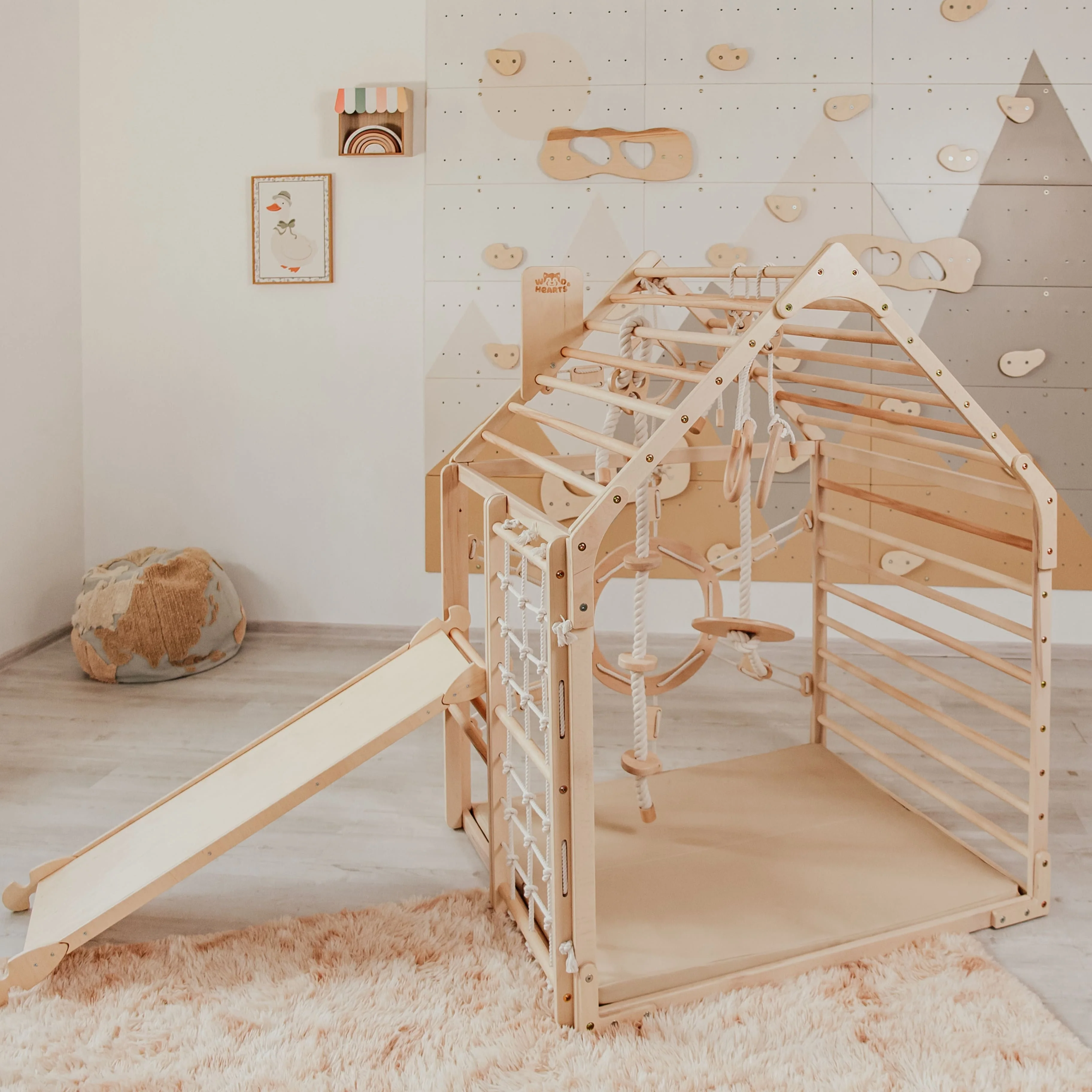 Wooden Toddler Climbing Playhouse, Ages 1β6 - Image 8