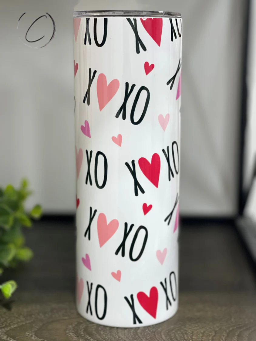 XOXO Heart 20oz Skinny Tumbler - Image 4