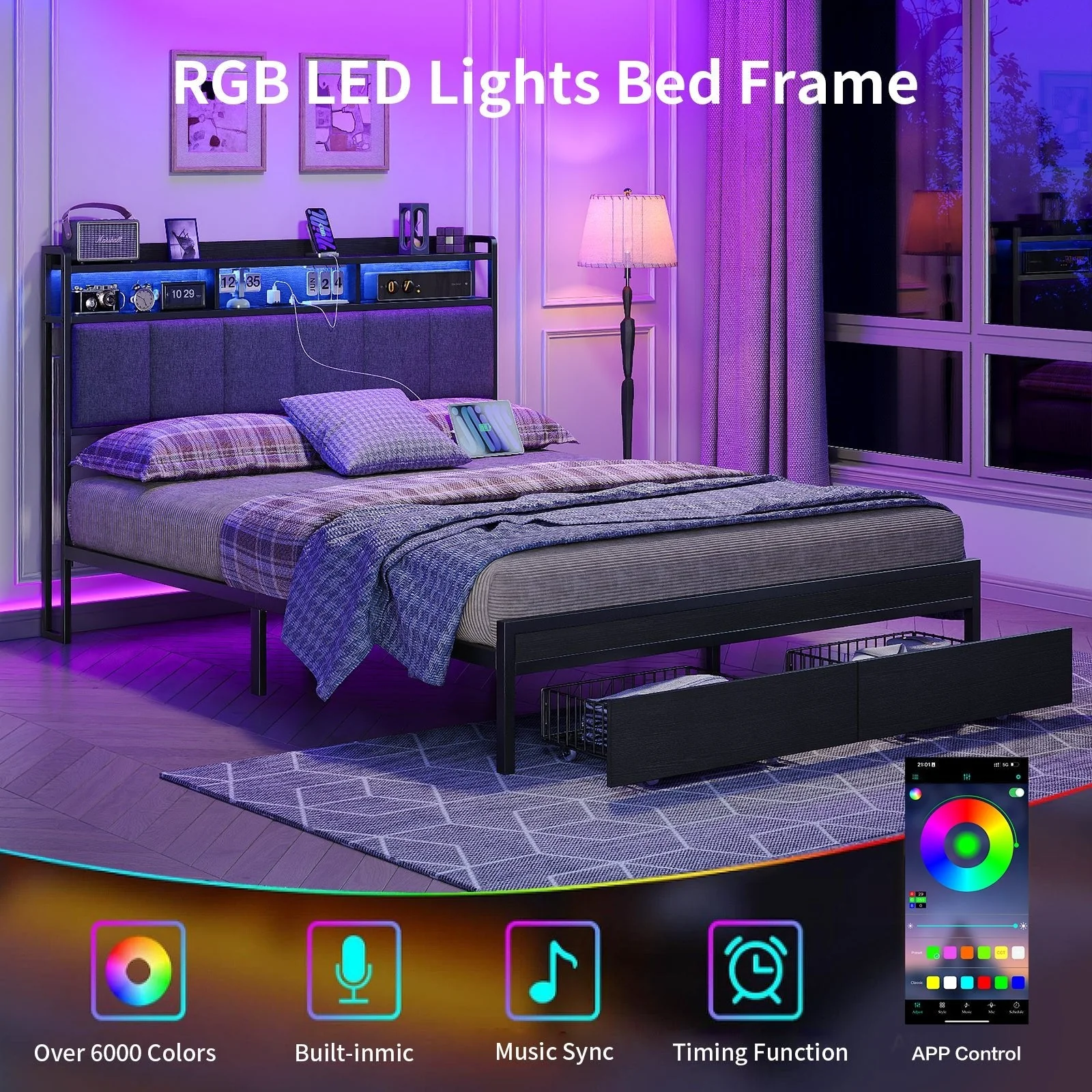 Full/Queen Bed Frame - Image 6