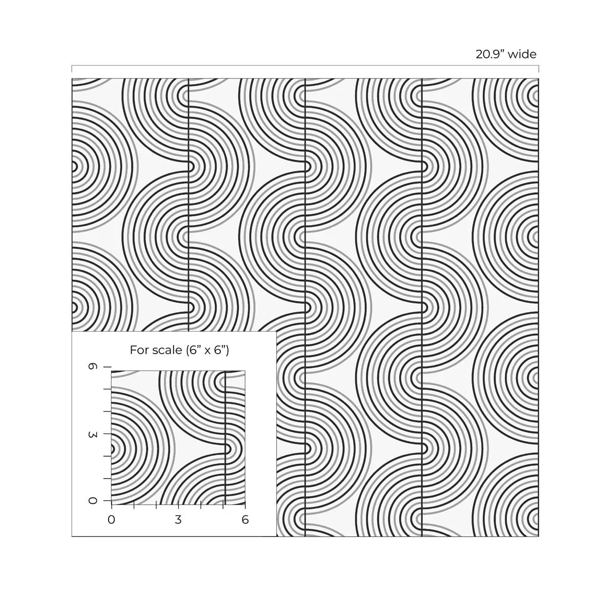 Zen Geo Premium Peel and Stick Removable Wallpaper - Image 4